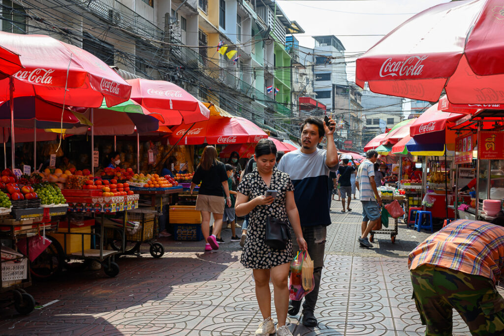 The bustling city of Bangkok