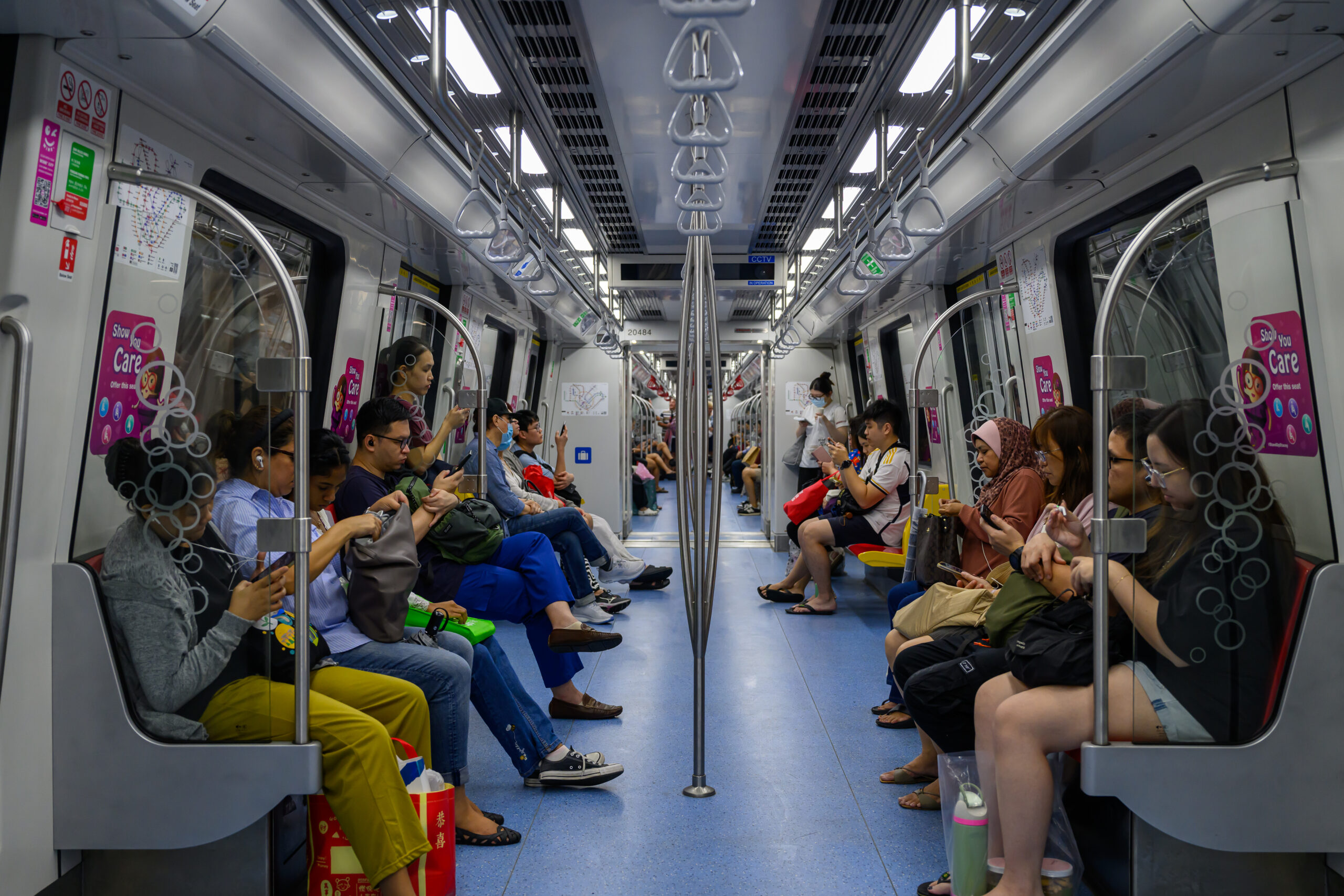 The MRT tube, Singapore