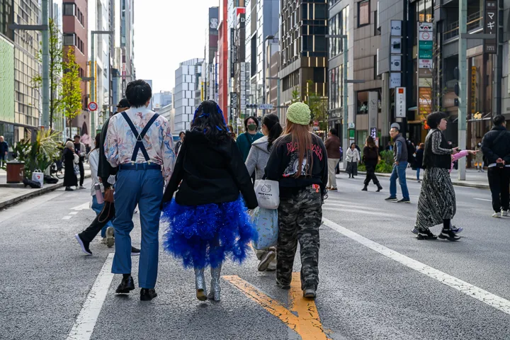 Ginza shopping street, Tokyo, Japan